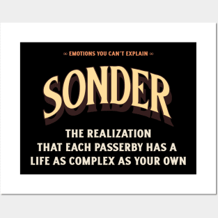 Emotions You Can't Explain Sonder Posters and Art